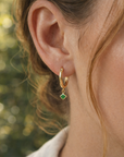 Goddess Crystal Clasp Hoops