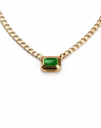 14k Mini Emerald Neptune Necklace