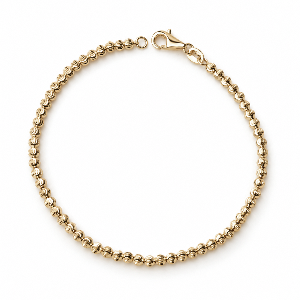 14k Crescent Moon Bracelet