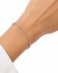 Two-Tone Figaro Bracelet