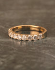 14k Half Eternity Diamond Band | 3mm