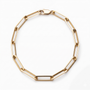14k Gold Large Paperclip Bracelet