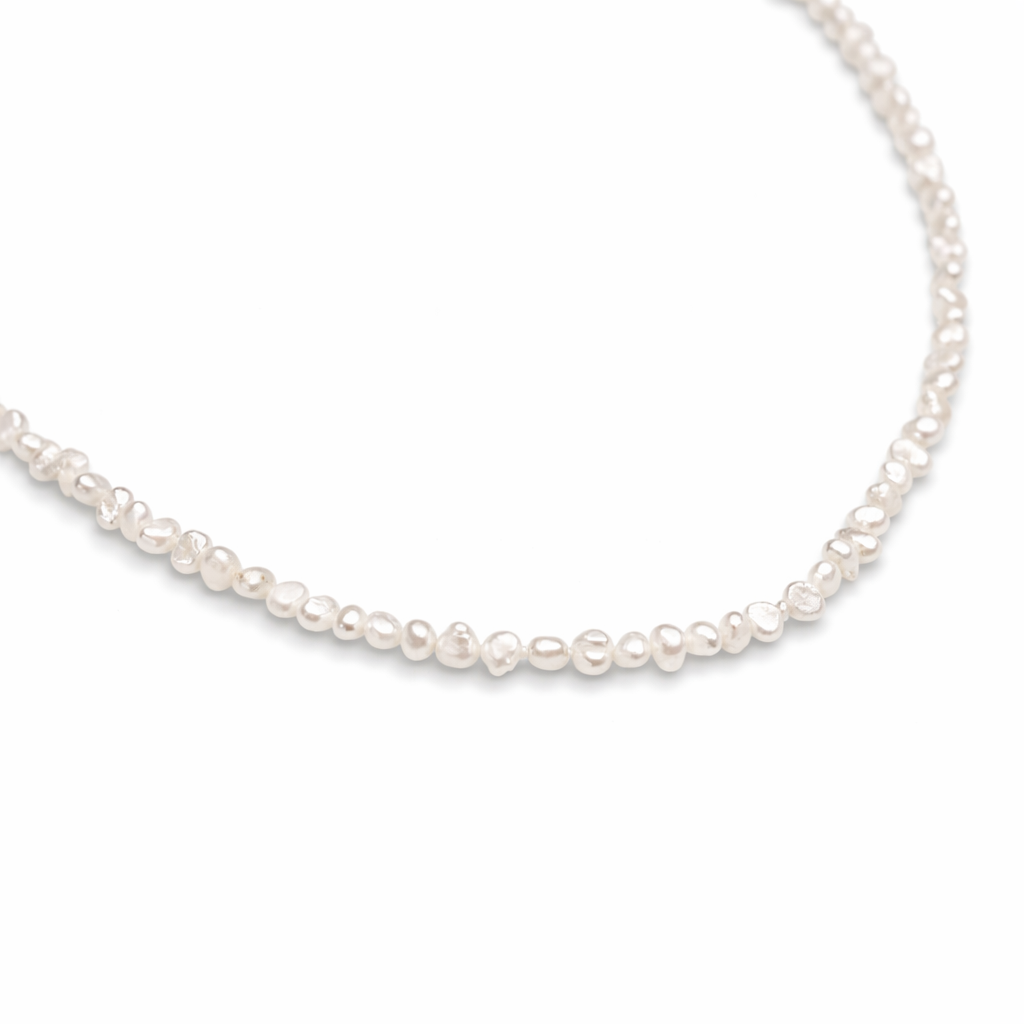 Organic Shapes Pearl Necklace