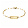 Gold Filled Paperclip ID Bracelet