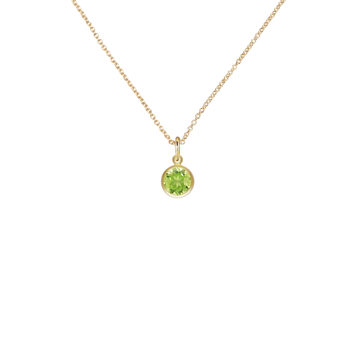 Gold Filled Crystal Charm Birthstone Necklace