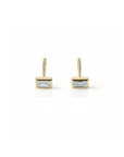 14k Baguette Studs