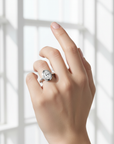 14k Oval Eclipse Bezel Ring