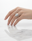 14k Pear Eclipse Bezel Ring