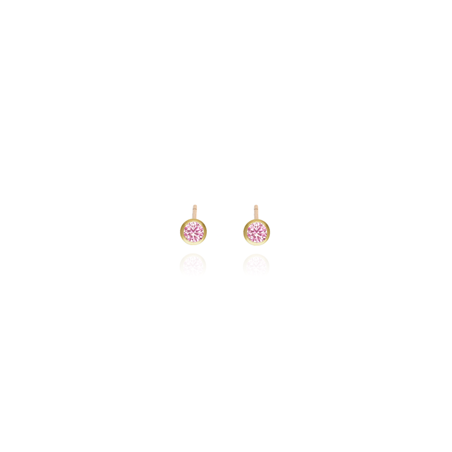 Petite Birthstone Bezel Studs