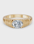 14 Oval Diamond Pyramid Ring