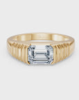 14 Emerald-Cut Pyramid Ring