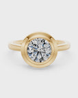 14k Round Eclipse Ring