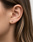 Gold Filled Puffy Heart Studs