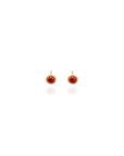 Petite Birthstone Bezel Studs