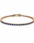 14K Sapphire Cupcake Tennis Bracelet | 2 CTW