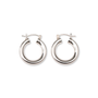 Silver Chubby Hoops