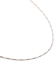 Silver Dapped Bar Necklace