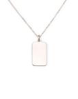 Initial Rectangle Necklace