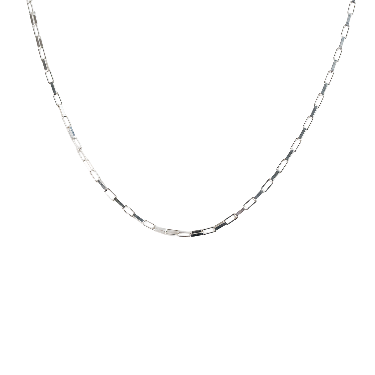 Initial Rectangle Necklace