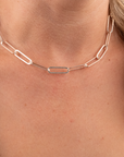 Silver Flat Stella Necklace