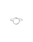 Silver Full Moon Ring