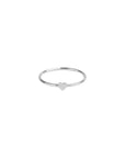 Silver Heart Stacker Ring