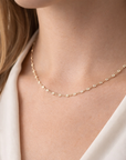Starburst Curb Link Necklace