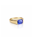 14k Tanzanite Pyramid Ring