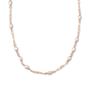 Pearl Paperclip Pattern Necklace