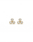 Gold Filled Tri-Crystal Studs