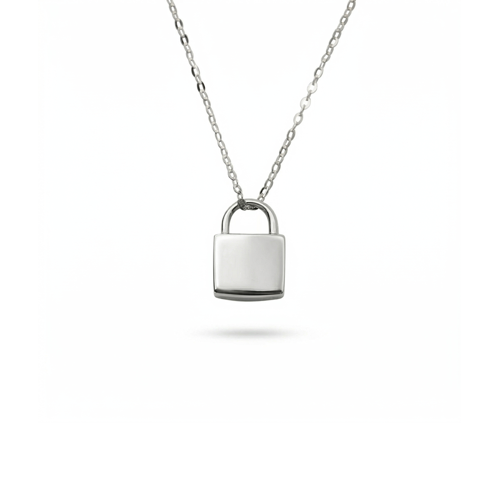 14k Padlock Necklace