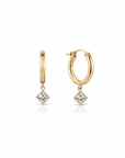 Goddess Crystal Clasp Hoops