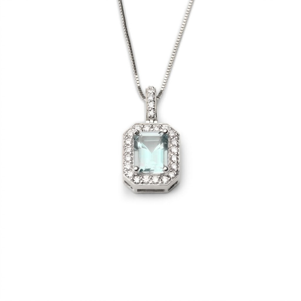 14k Royale Aquamarine Necklace