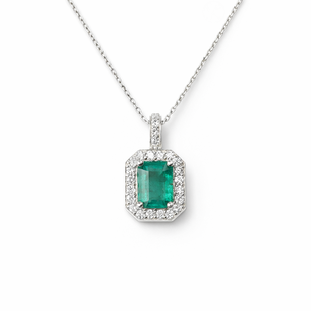 14k Royale Emerald Necklace
