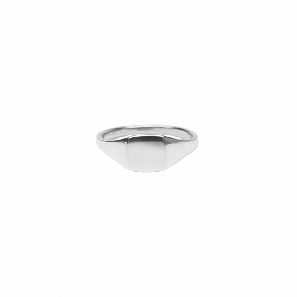 14k Little Square Signet Ring