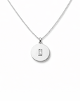 14k Round Baguette Diamond Necklace