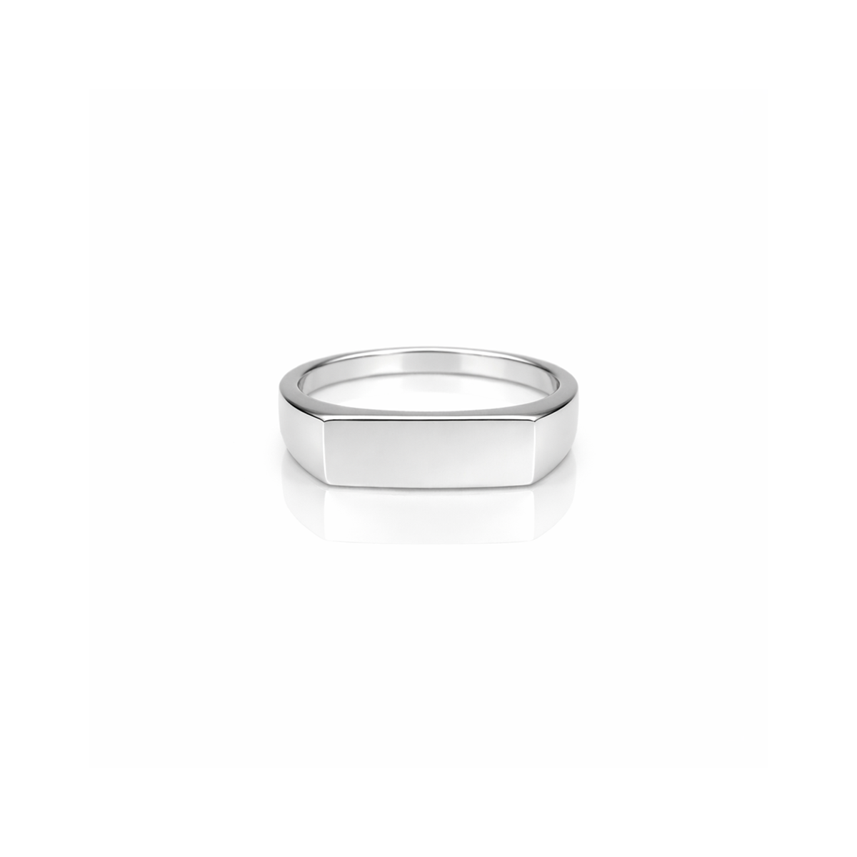 14k Rectangle Signet Ring