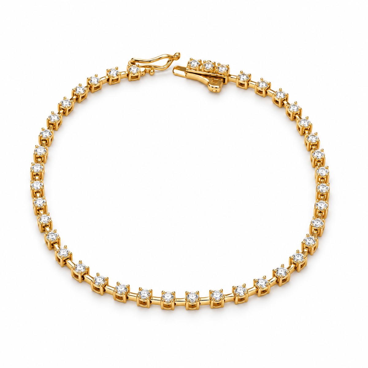14K Wire Tennis Bracelet | 1 Carat