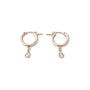 Gold Filled Crystal Clasp Hoops
