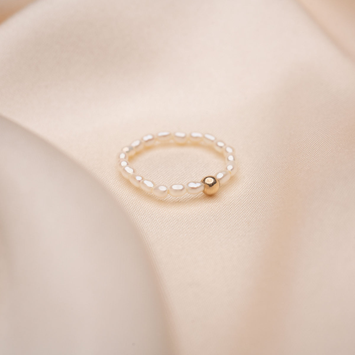 14k Solitude Freshwater Pearl Ring