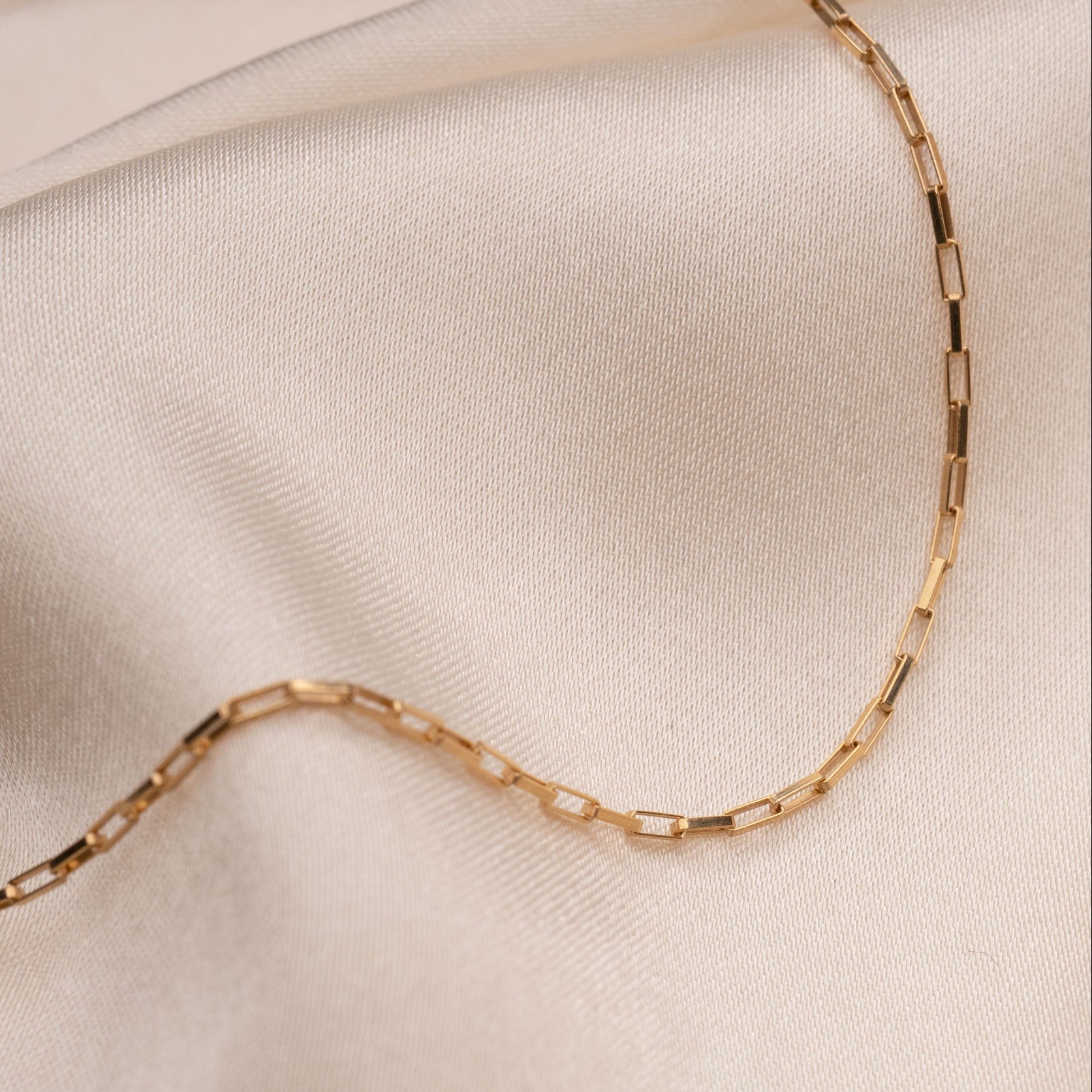 Gold Filled Thin Box Bracelet