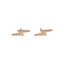 14k Gold Lightning Bolt Studs