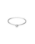 sterling silver ring, stackable silver ring, simple silver ring, silve ring with ball