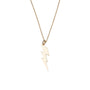 Gold Filled Large Lightning Bolt Necklace