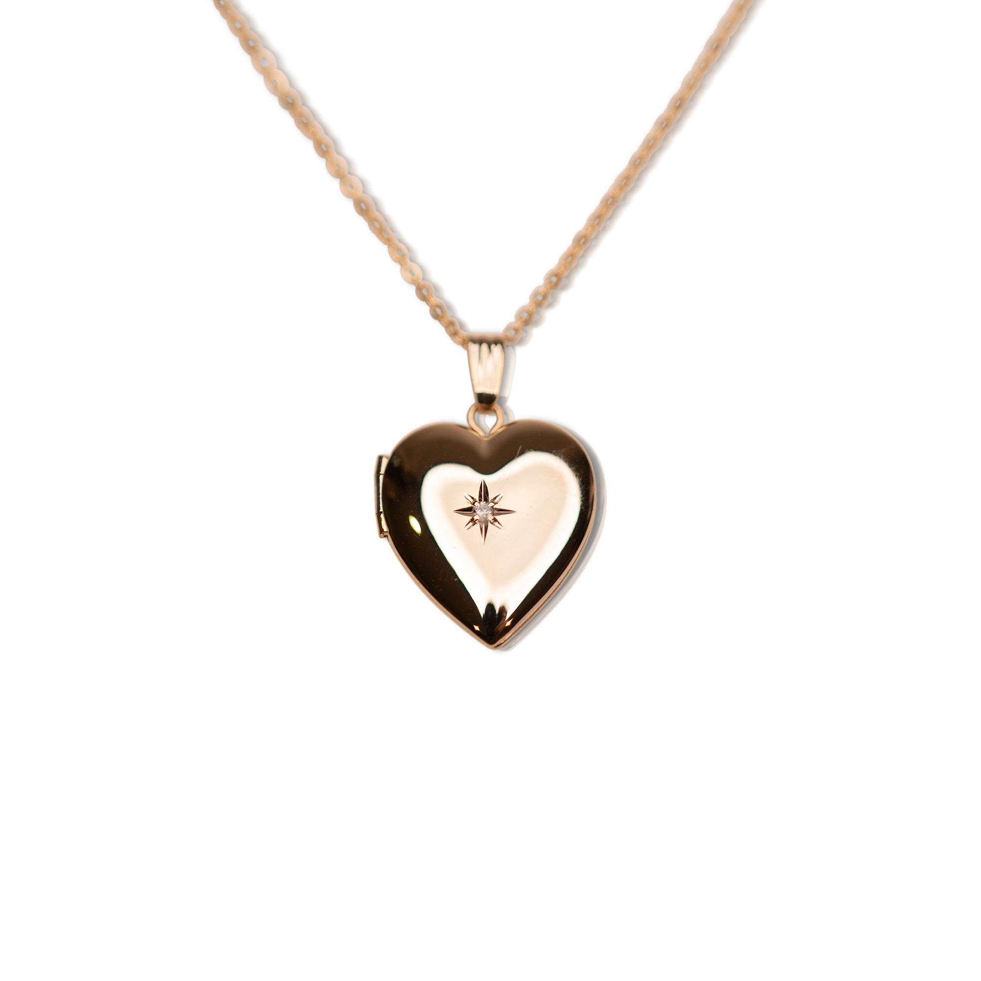 Diamond Heart Locket