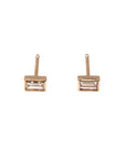 14k Petite Baguette Studs .10 CTW