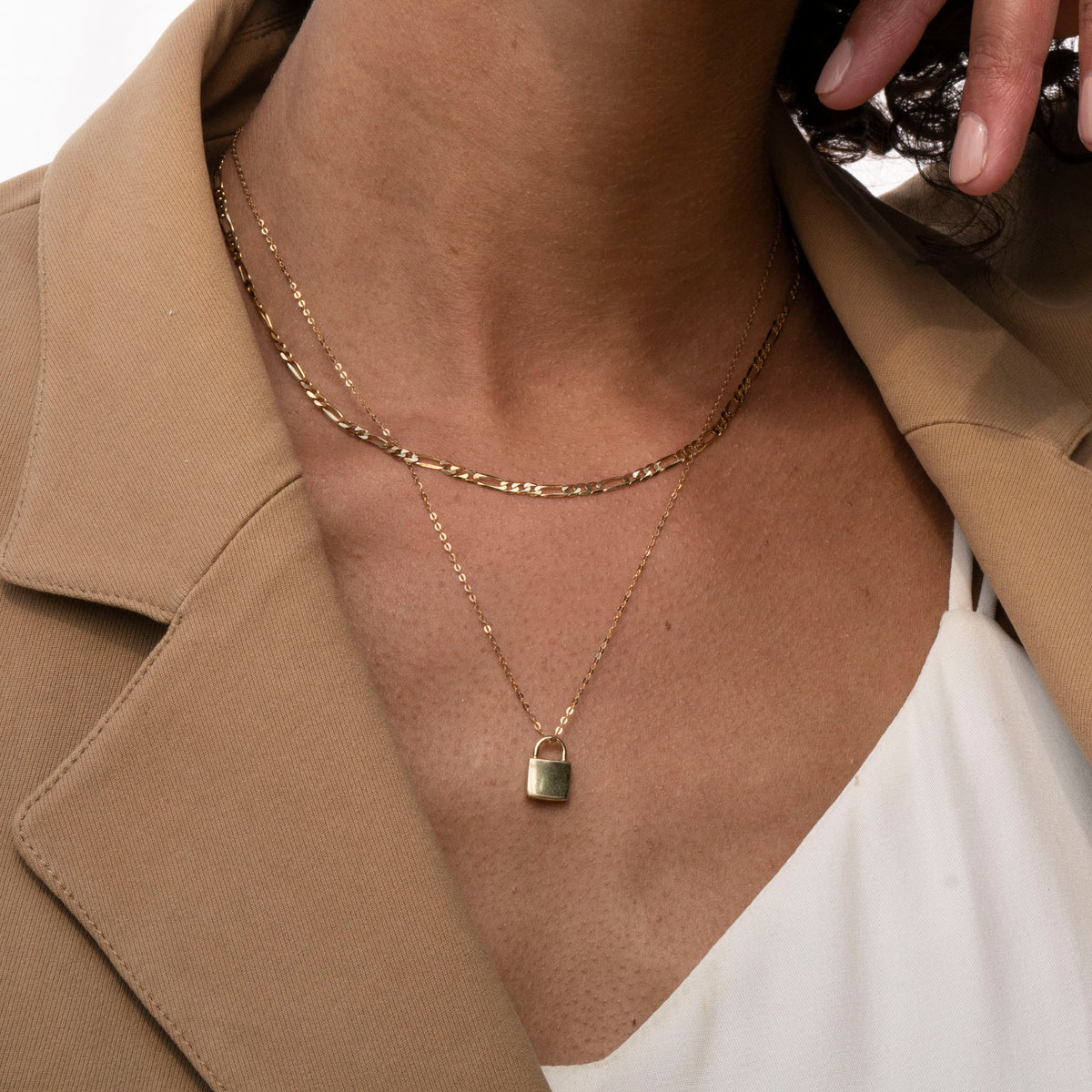 14k Gold Figaro Necklace