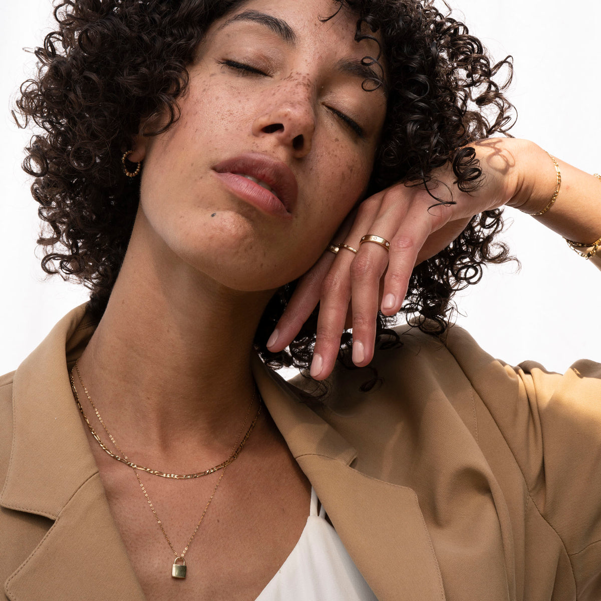 14k Gold Figaro Necklace