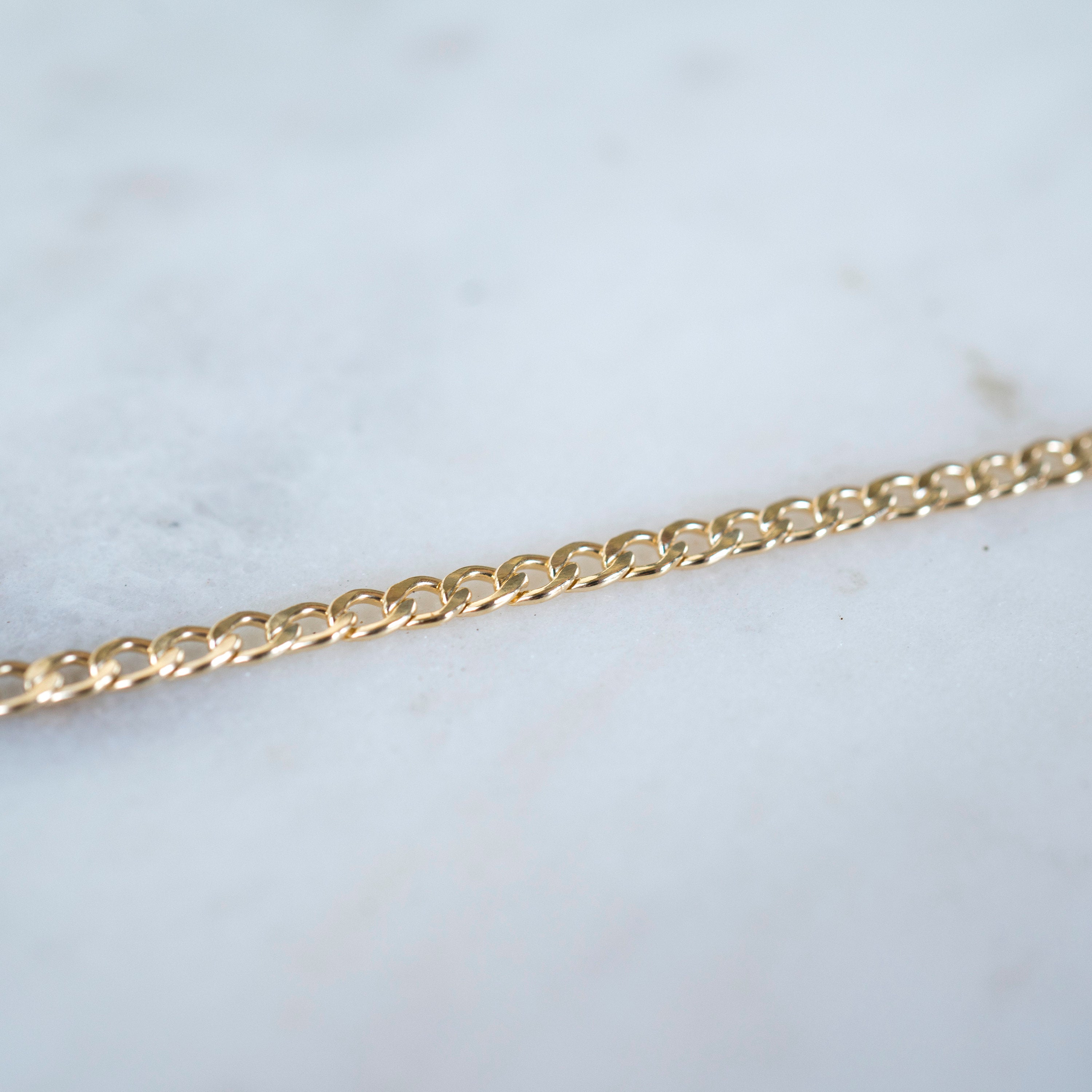 Gold Curb Link Bracelet, 14k Gold Bracelet, Simple Gold Bracelet, Chain and Link Bracelet, Bracelet, Chain Bracelet, Dainty Bracelet