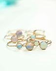 Gold Opal Ring, Gold filled Opal Ring, Natural Opal Ring, Opal Ring, 14k Gold Opal Ring, Handmade Opal Ring, Dainty Opal Ring